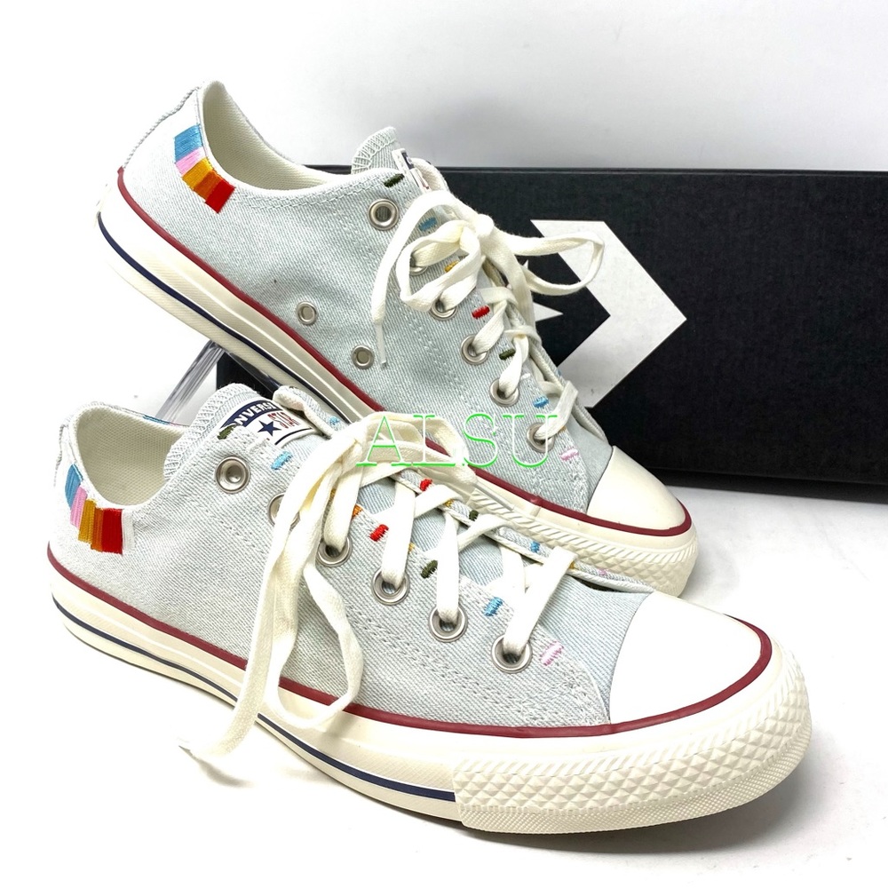 Converse Ctas Canvas Low Top Blue Tint Multi Women - Picture 8 of 11